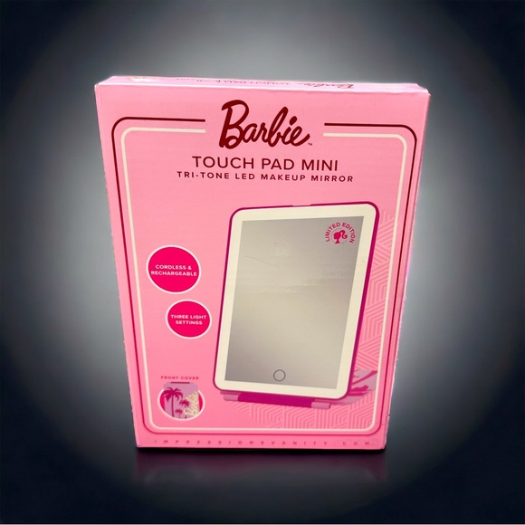 Impressions Barbie Accessories - BARBIE Impressions Touch Pad Mini Limited Edition Tri Tone LED Makeup Mirror